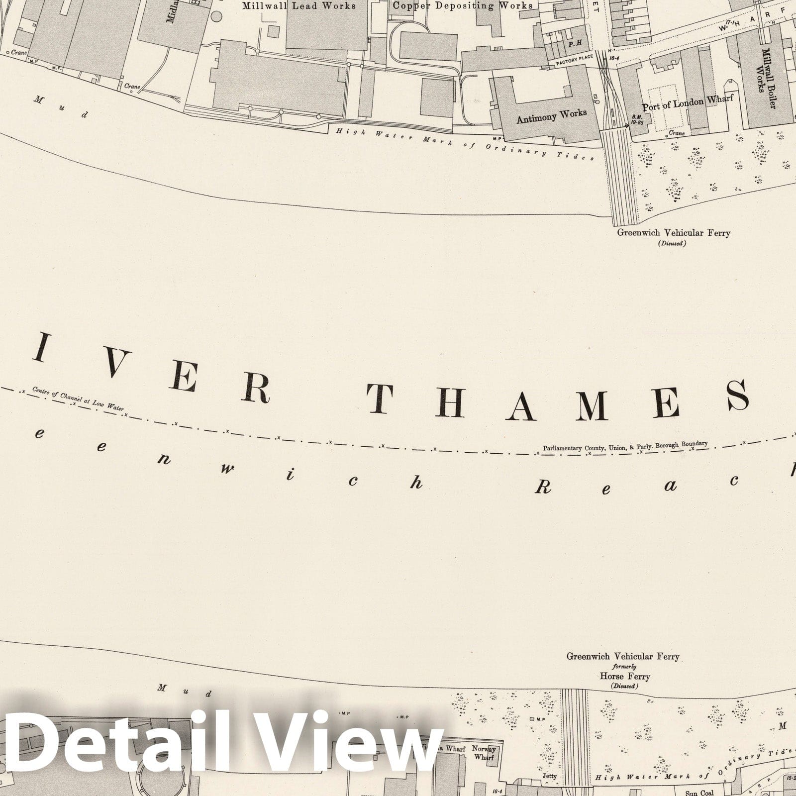 London - Sheet XII.11, 1896 - Ordnance Survey Historical Map Print