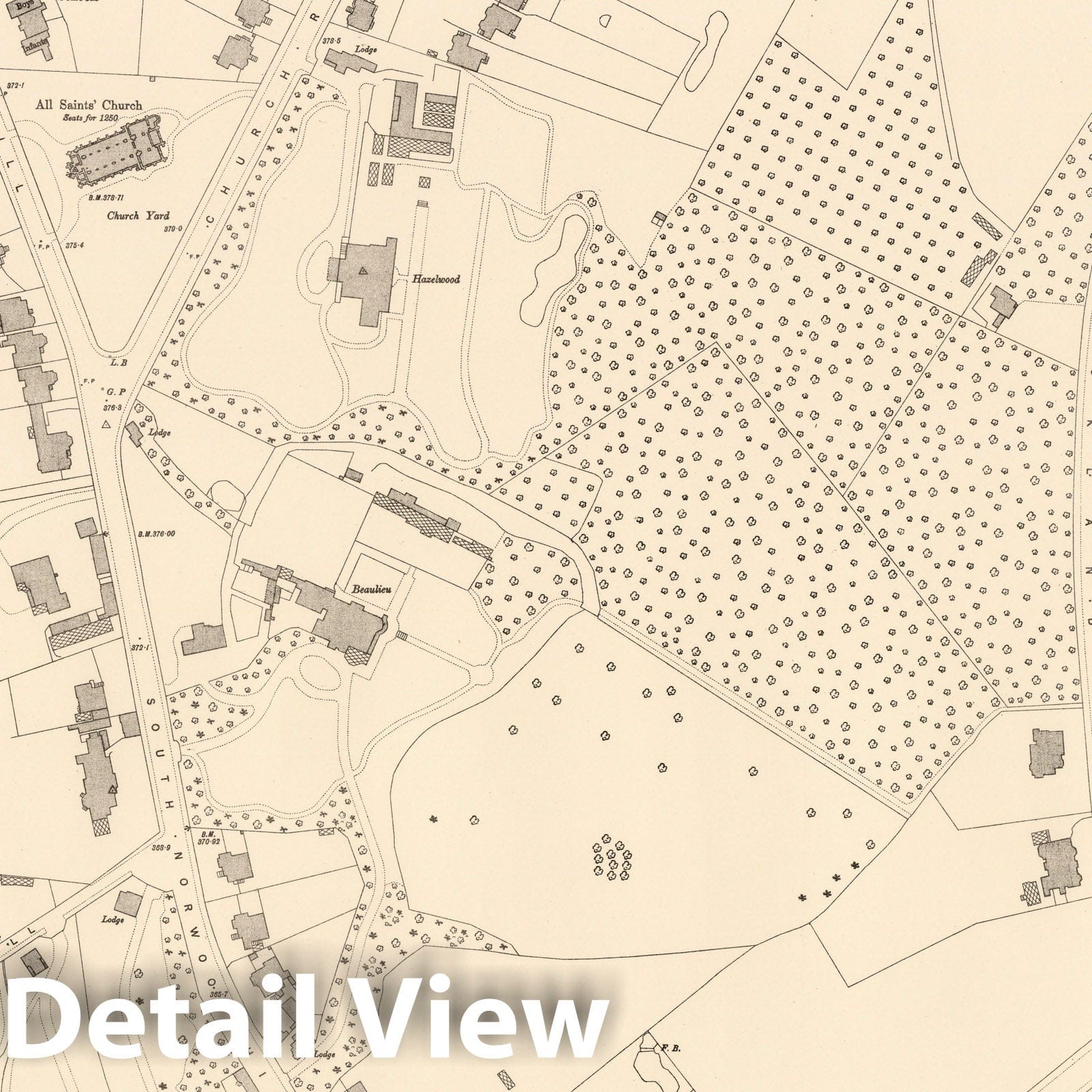 London, England - Sheet XV.46, 1895 - Ordnance Survey Historical Map Print