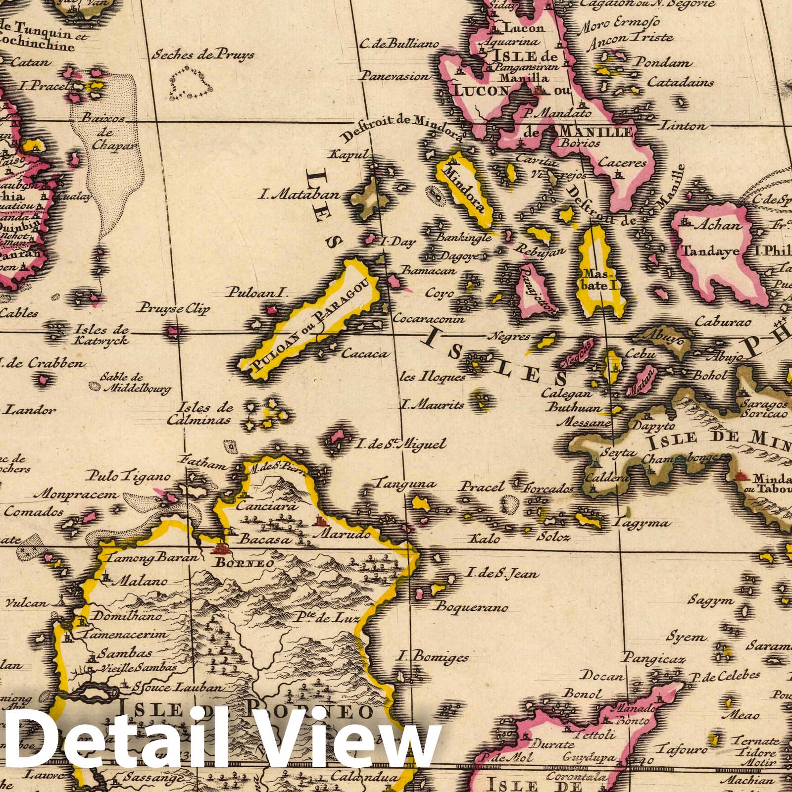 Indonesia and Southeast Asia, 1708 - Historical Map Print