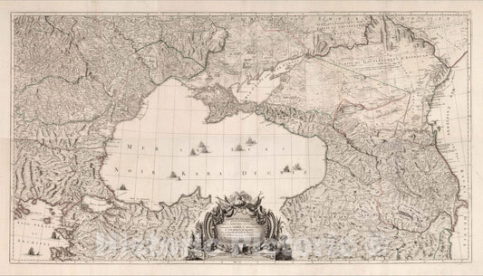Historic Map : Bulgaria, Ottoman Empire Composite Map: L'Empire Otoman, 1777 , Vintage Wall Art