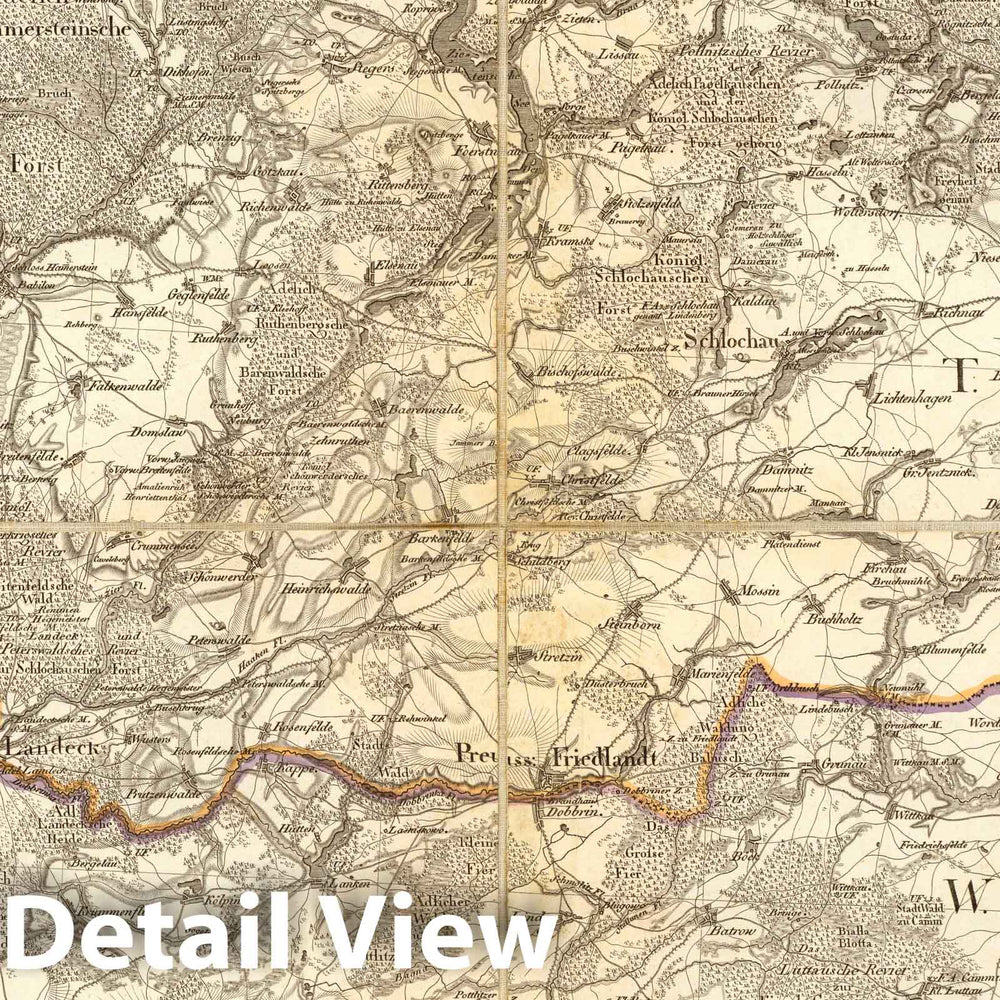 Historic Map : Prussia , Germany, Karte von Ost-Preussen nebst Preussisch Litthauen und West-Preussen. No.14 1806 , Vintage Wall Art