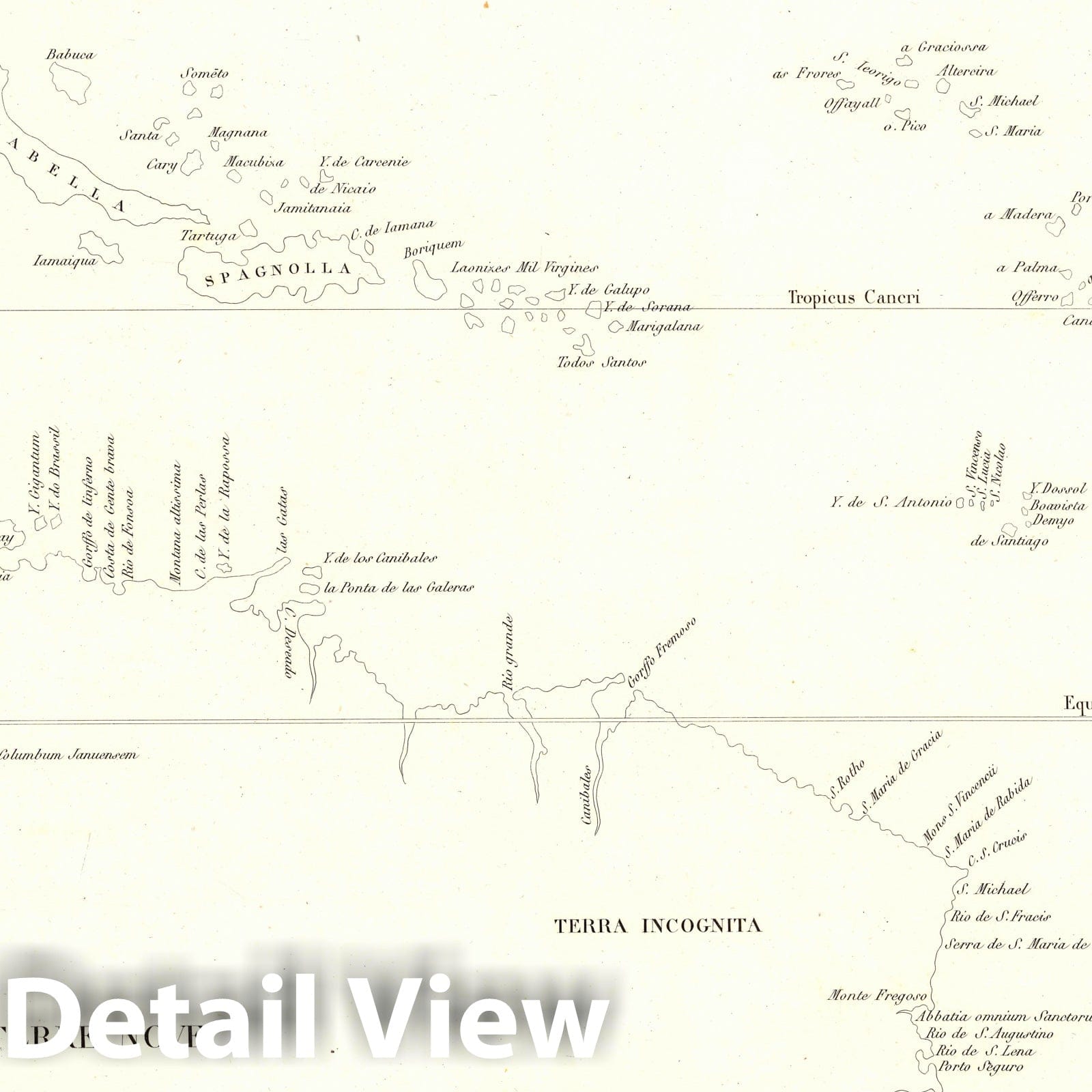 New Map of the New World (Caribbean and West Indies) - Nautical Chart, 1834 - Historical Map Reproduction