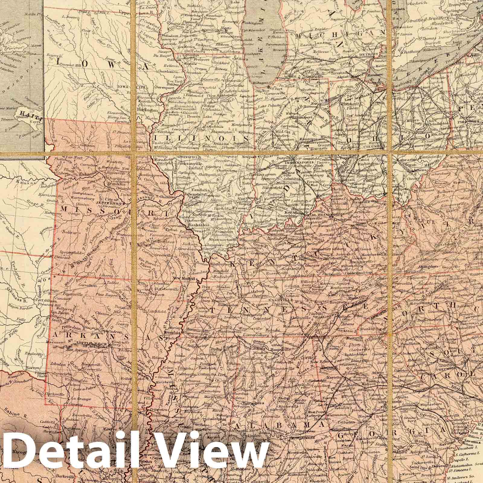 Civil War: United States - Military Map, 1861 - Historical Map Print