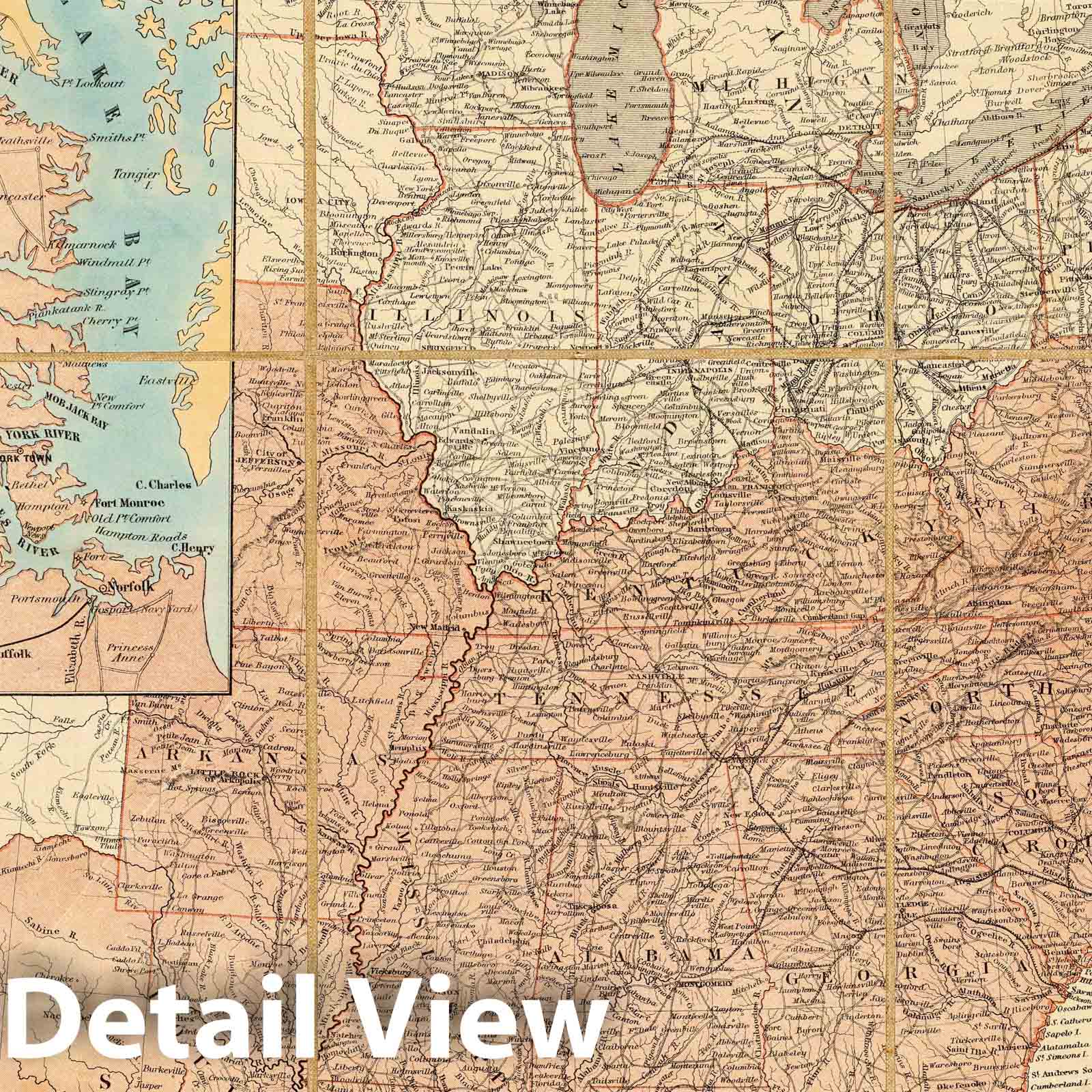 Civil War: Washington D.C., Northern Virginia - Military Map, 1862