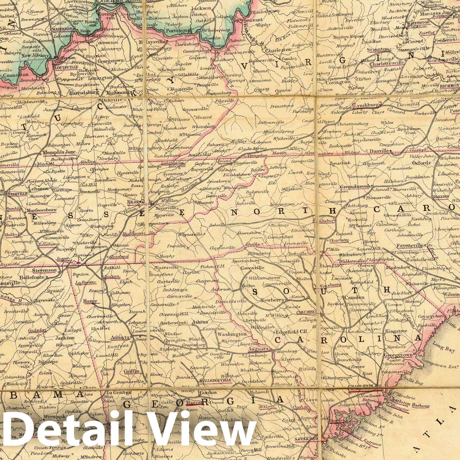 Civil War: Virginia, Maryland, Pennsylvania - Military Map, 1862