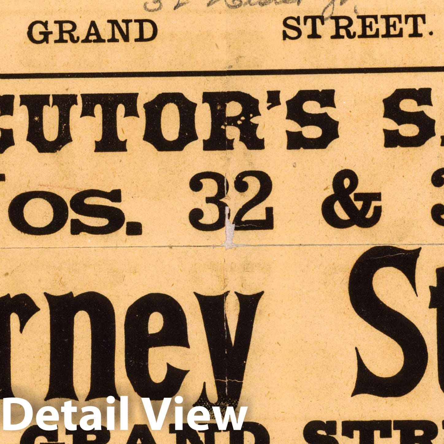 Attorney Street, Manhattan, New York - Survey Map, 1883