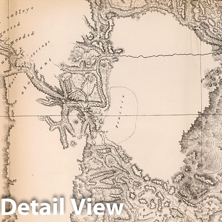 Black Hills, South Dakota and Wyoming - Geologic Map, 1874