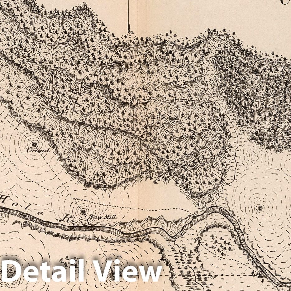 Upper Geyser Basin, Montana - Geologic Map, 1876