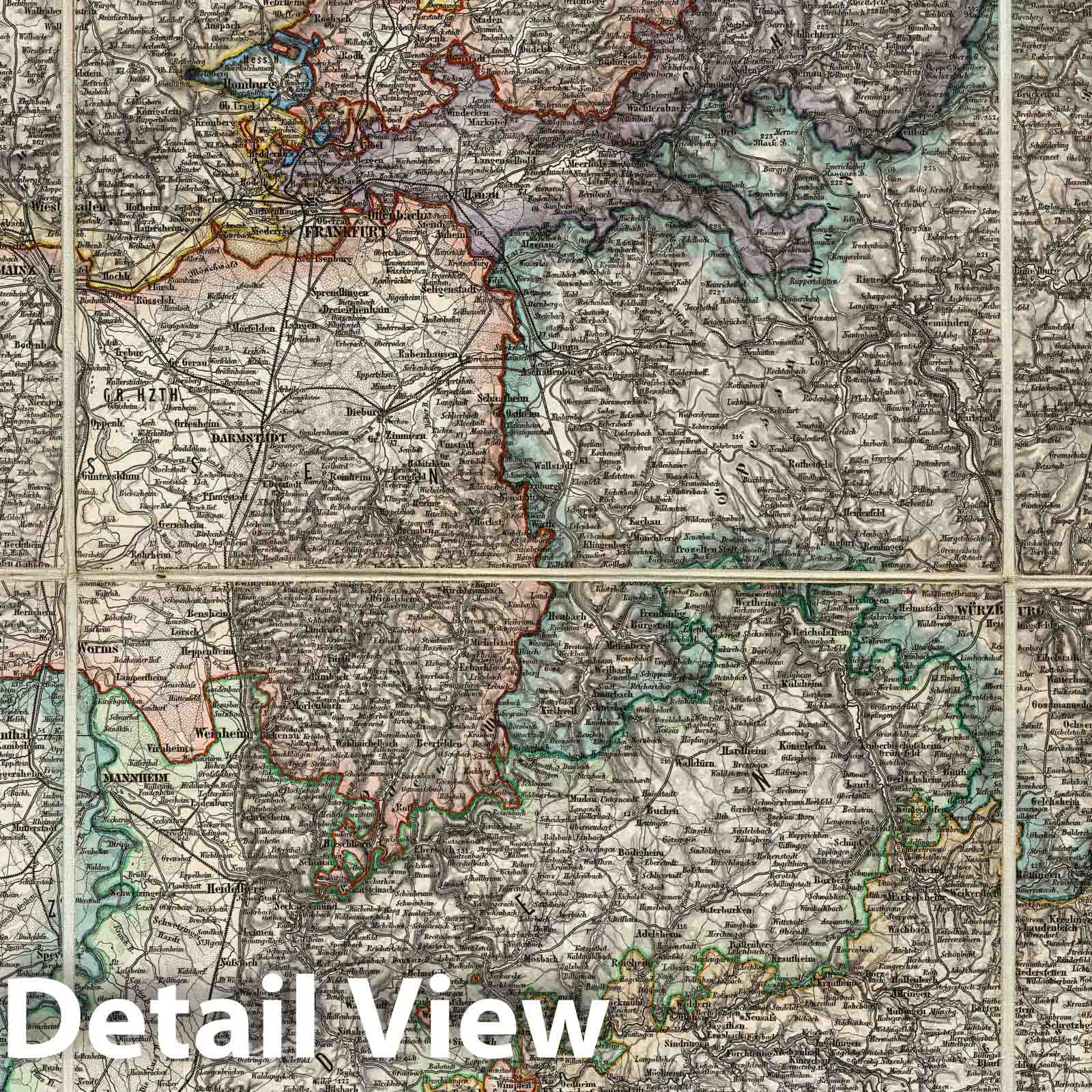 Austrian Empire and Adjacent Regions - Sheet I, 1856 - Historical Map Reproduction