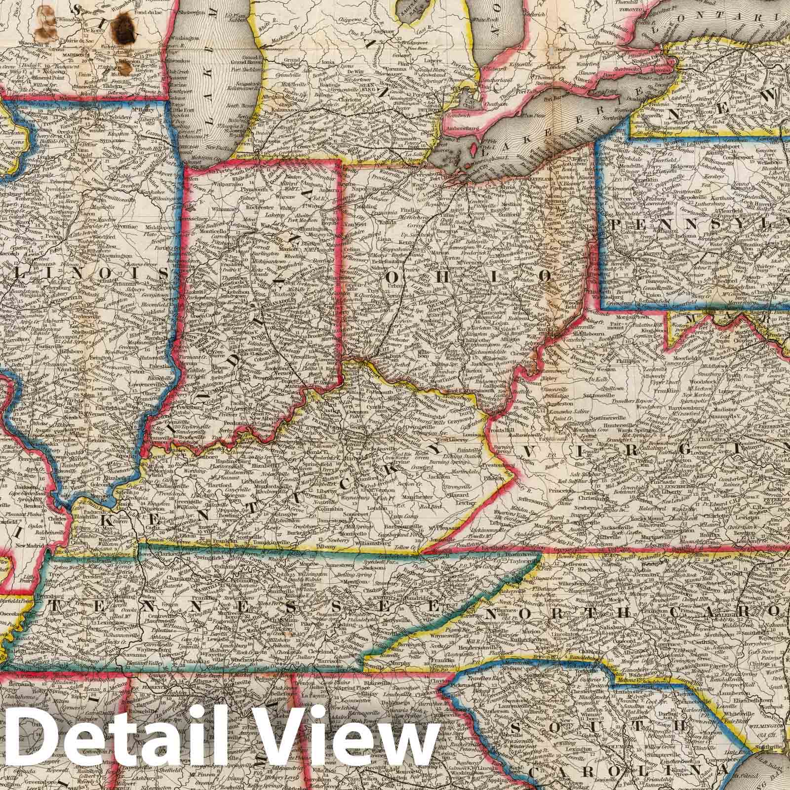 United States - Railroad Map, 1849 - Historical Map Print