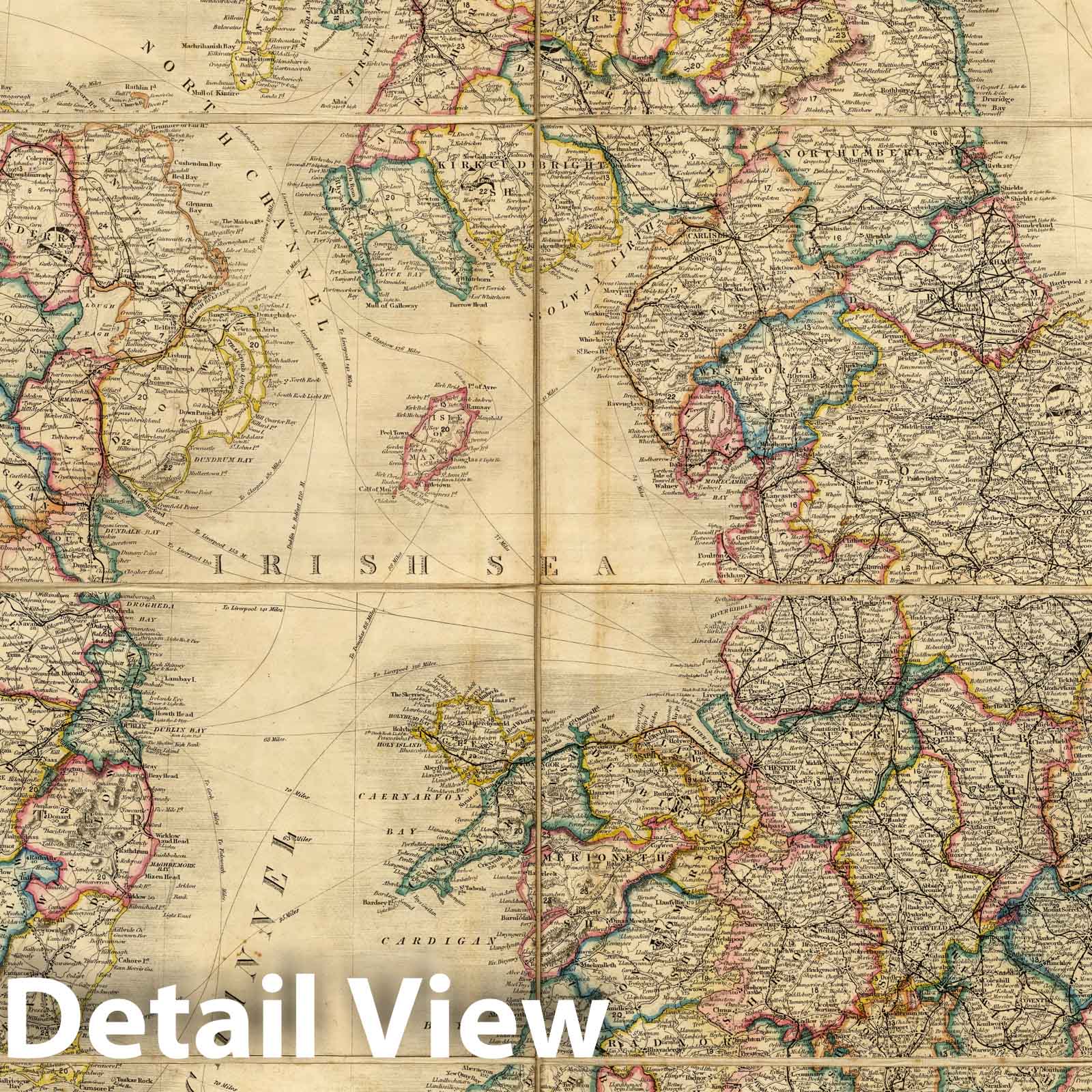 British Isles - Geology, 1856 - Historical Map Print
