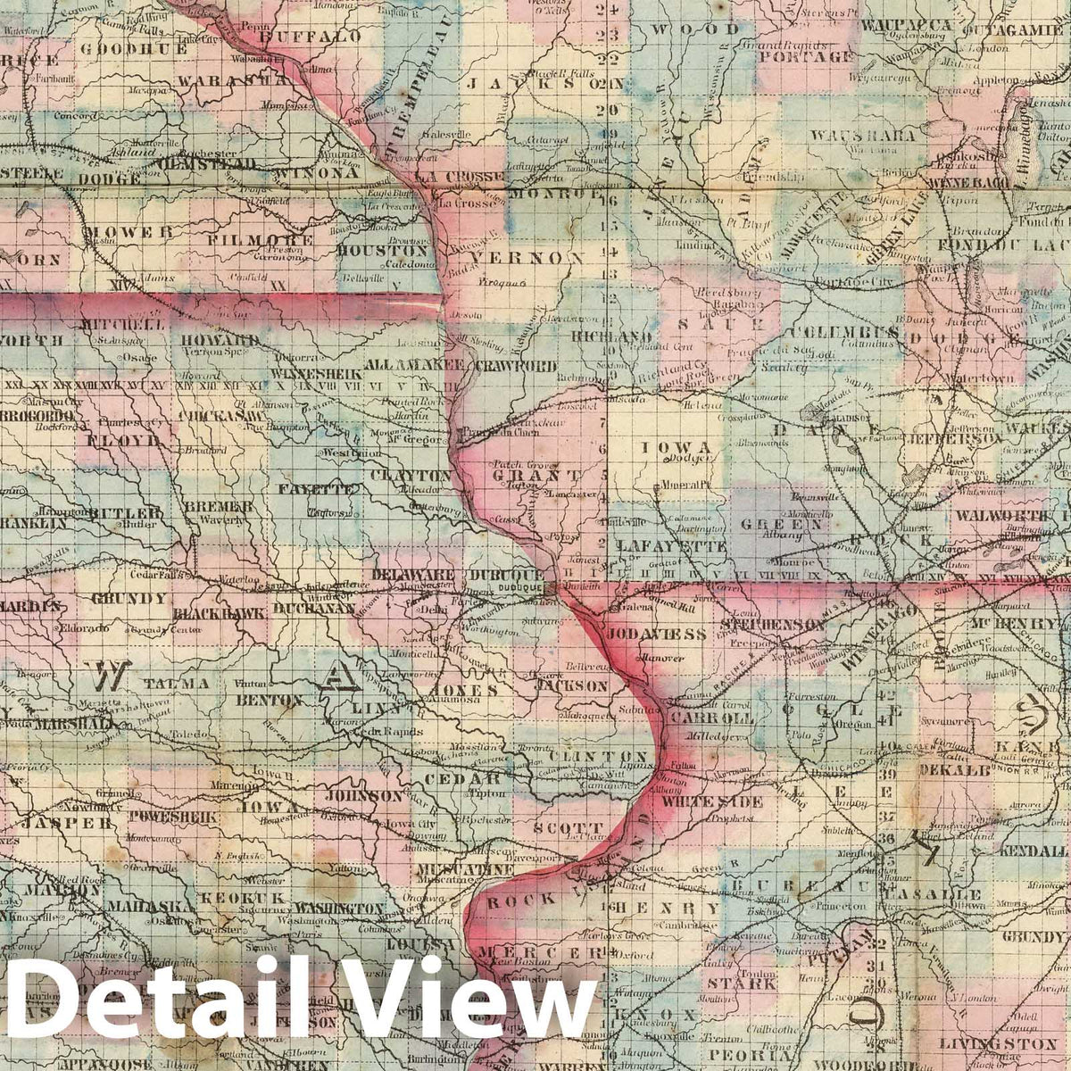 Chapman's Minnesota & Northwest Territory Map 1862 - Historical Map Print