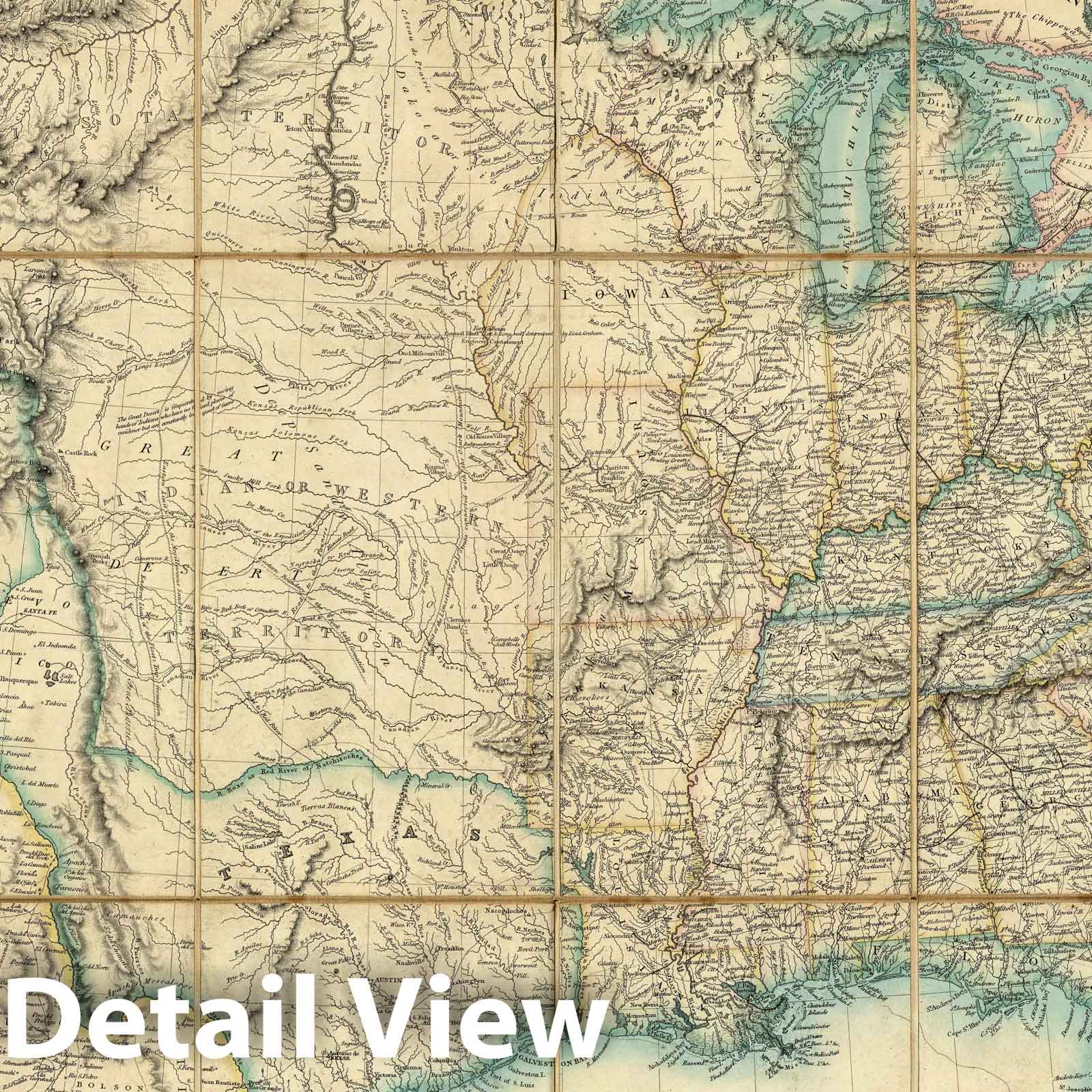 United States, Canada, California, Oregon, Mexico 1849 Historical Map Print