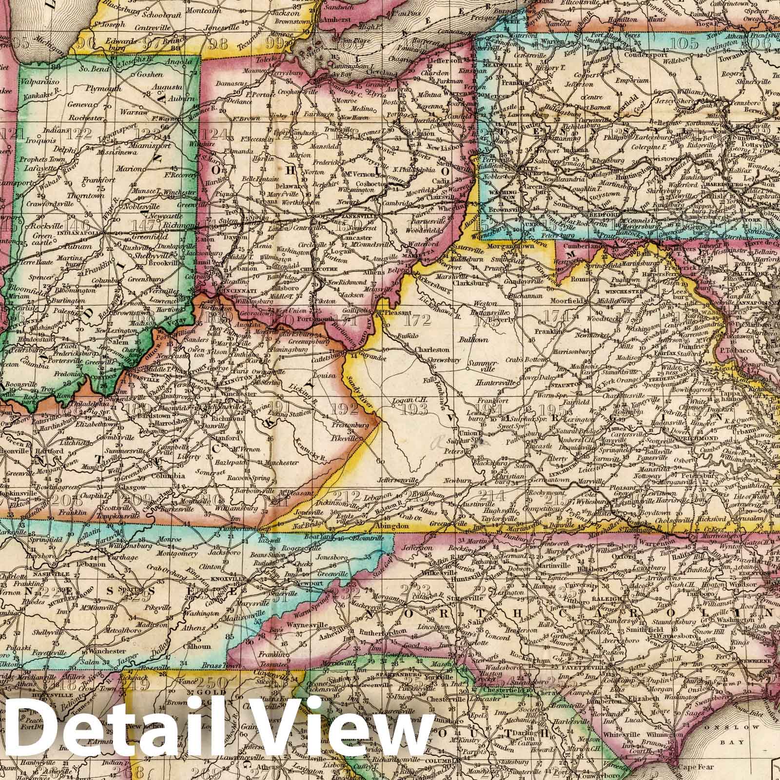 United States - Railroad Map, 1842 - Historical Map Print