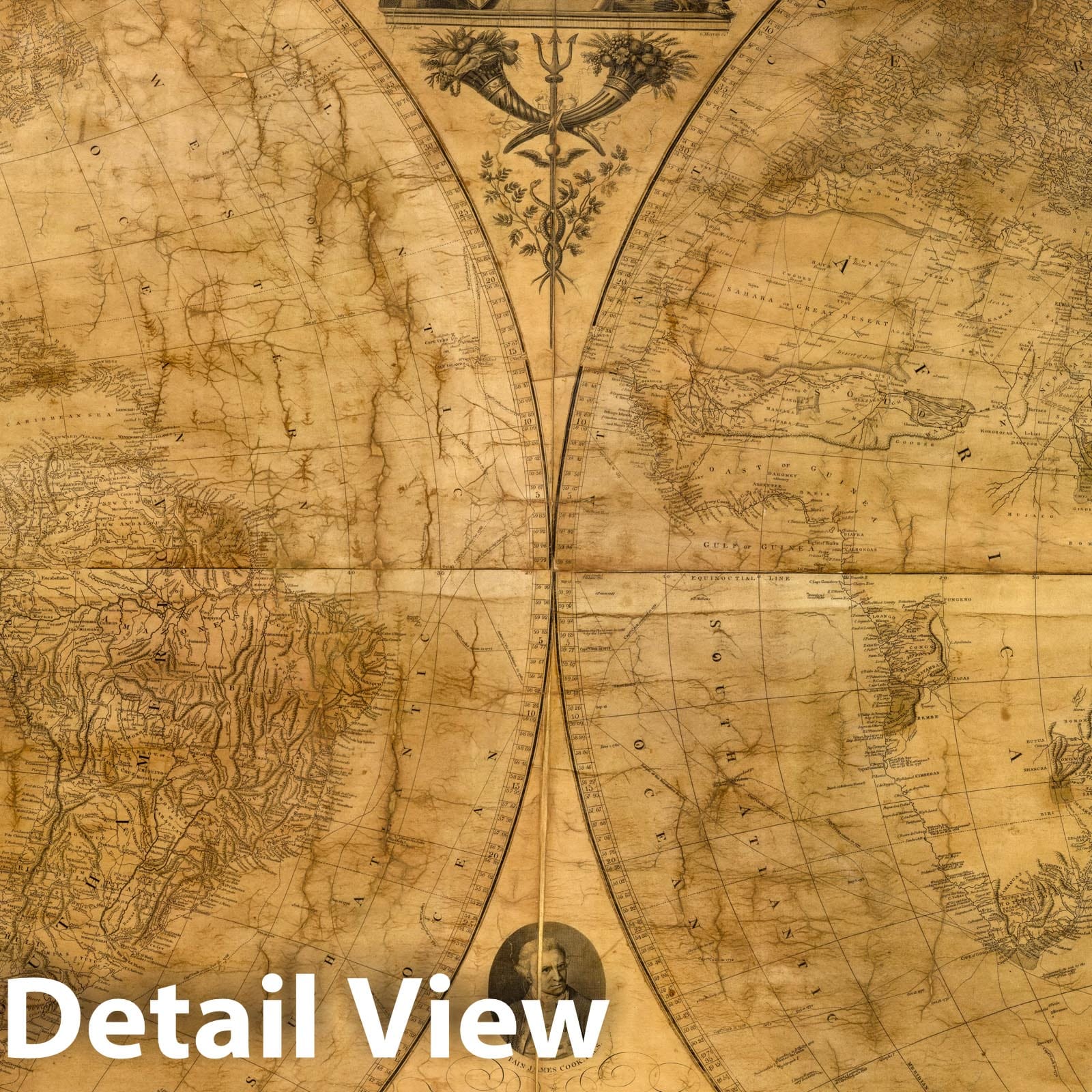 Arrowsmith's Map of the World, 1809 - Historical Map Print