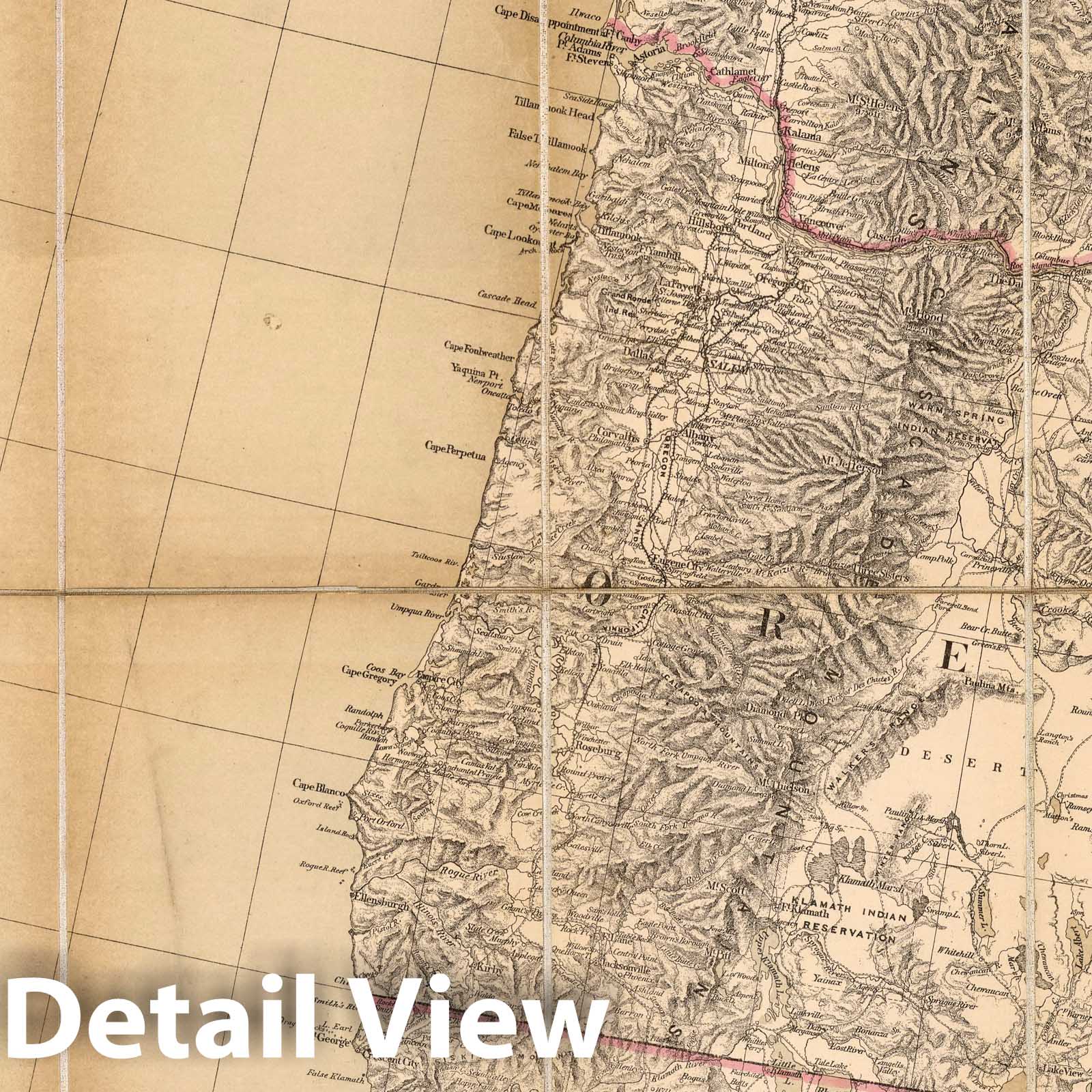 United States West of Mississippi River - Sheet 1, 1879 - Historical Map Print