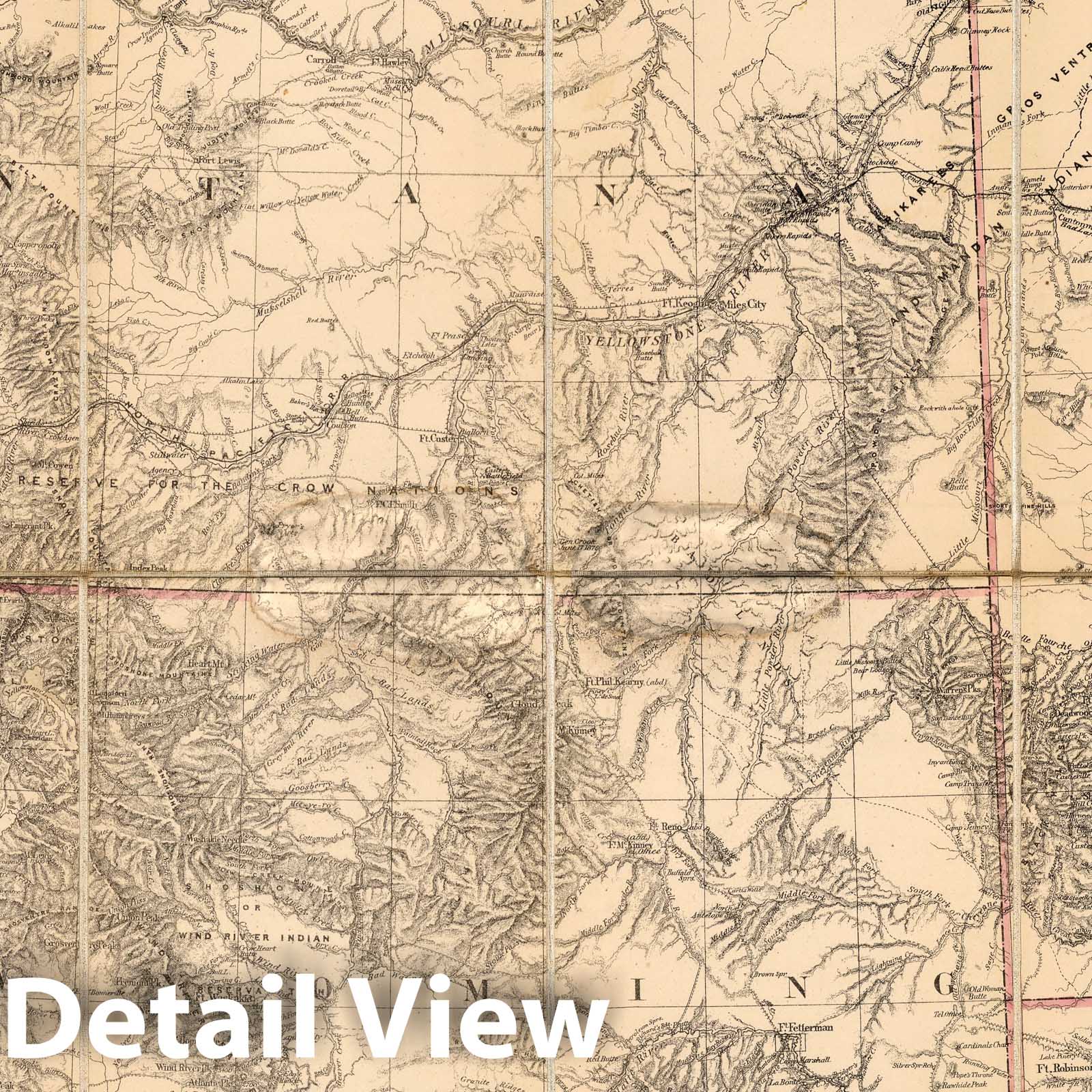 United States West of Mississippi River - Sheet 2, 1879 Historical Map Print