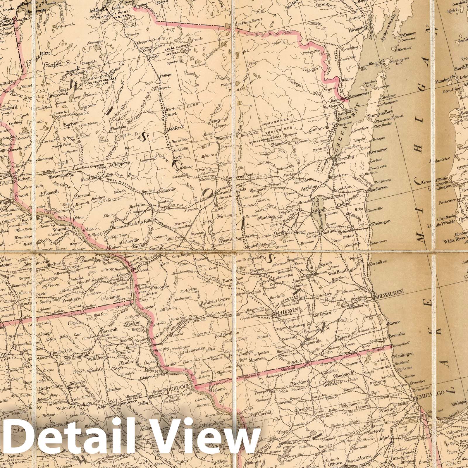 United States West of Mississippi River - Sheet 3, 1879 Historical Map Print