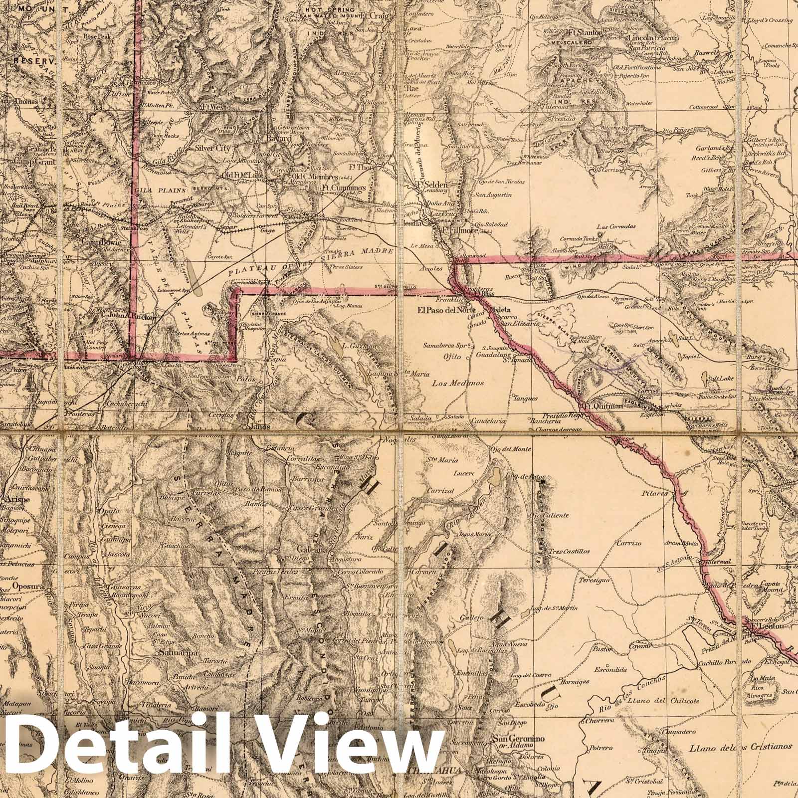United States West of Mississippi River - Sheet 5, 1879 Historical Map Print