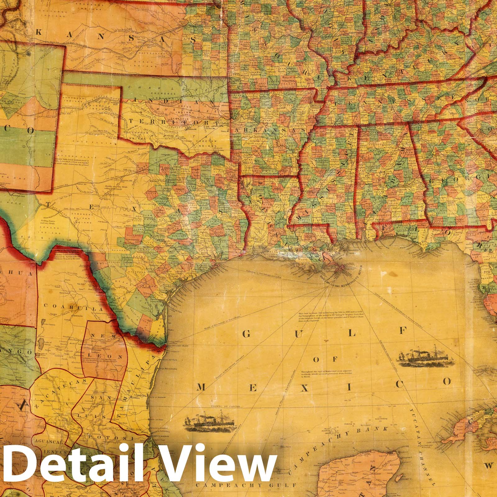 North America - Mexico, United States, Canada, 1859 - Historical Map Print