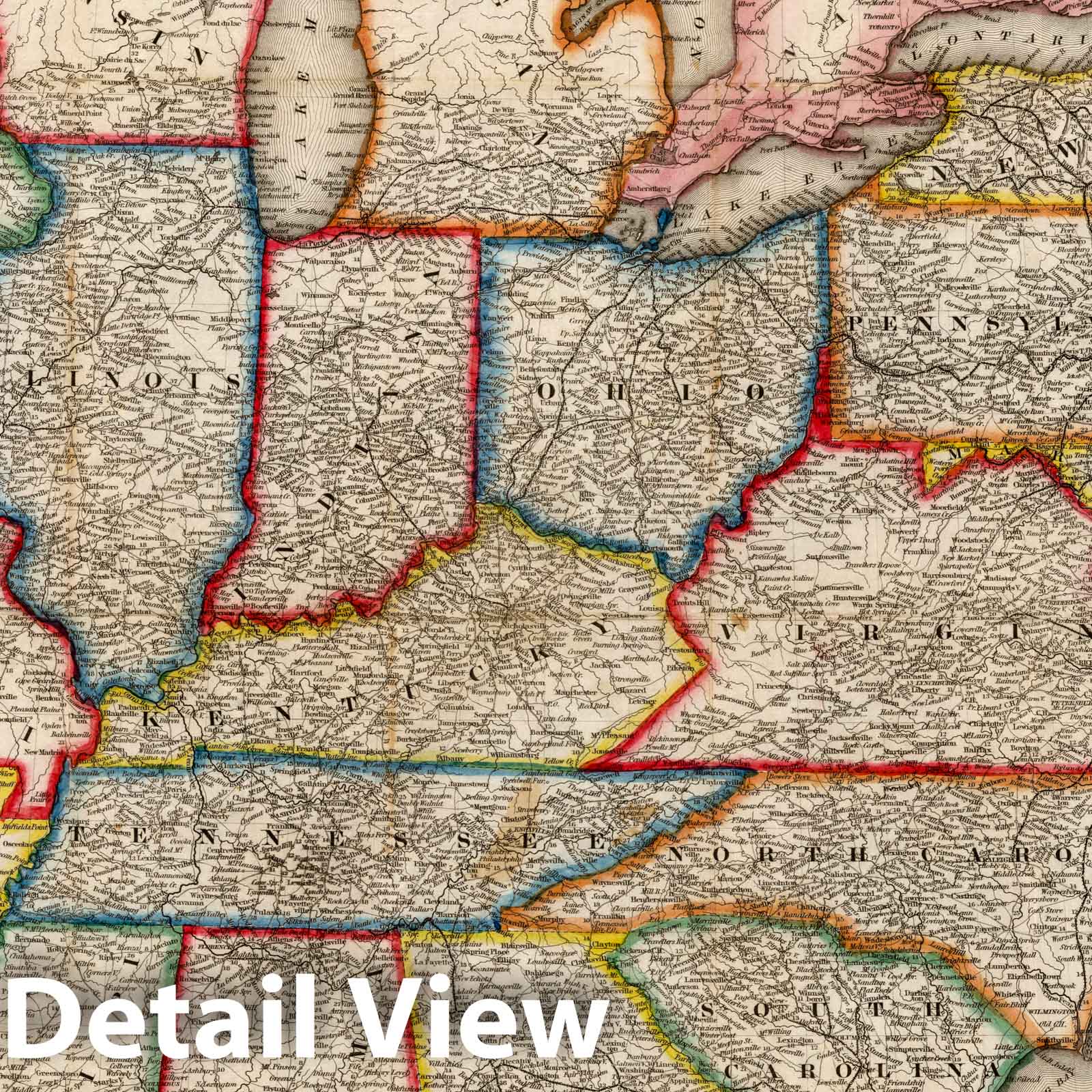 Historic Map : Pocket Map, United States 1852 - Vintage Wall Art