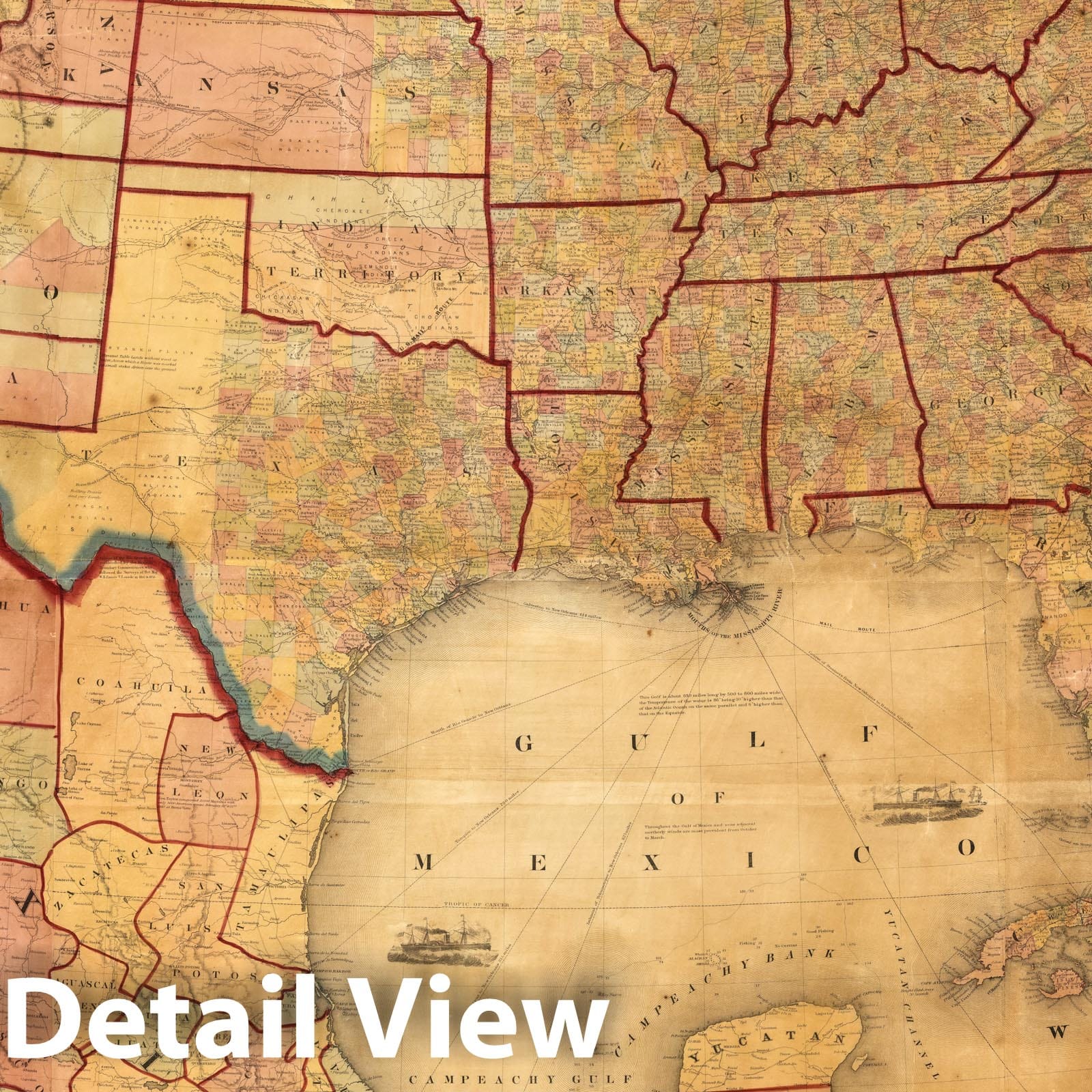 North America - Railroad Map, 1860 - Historical Map Print