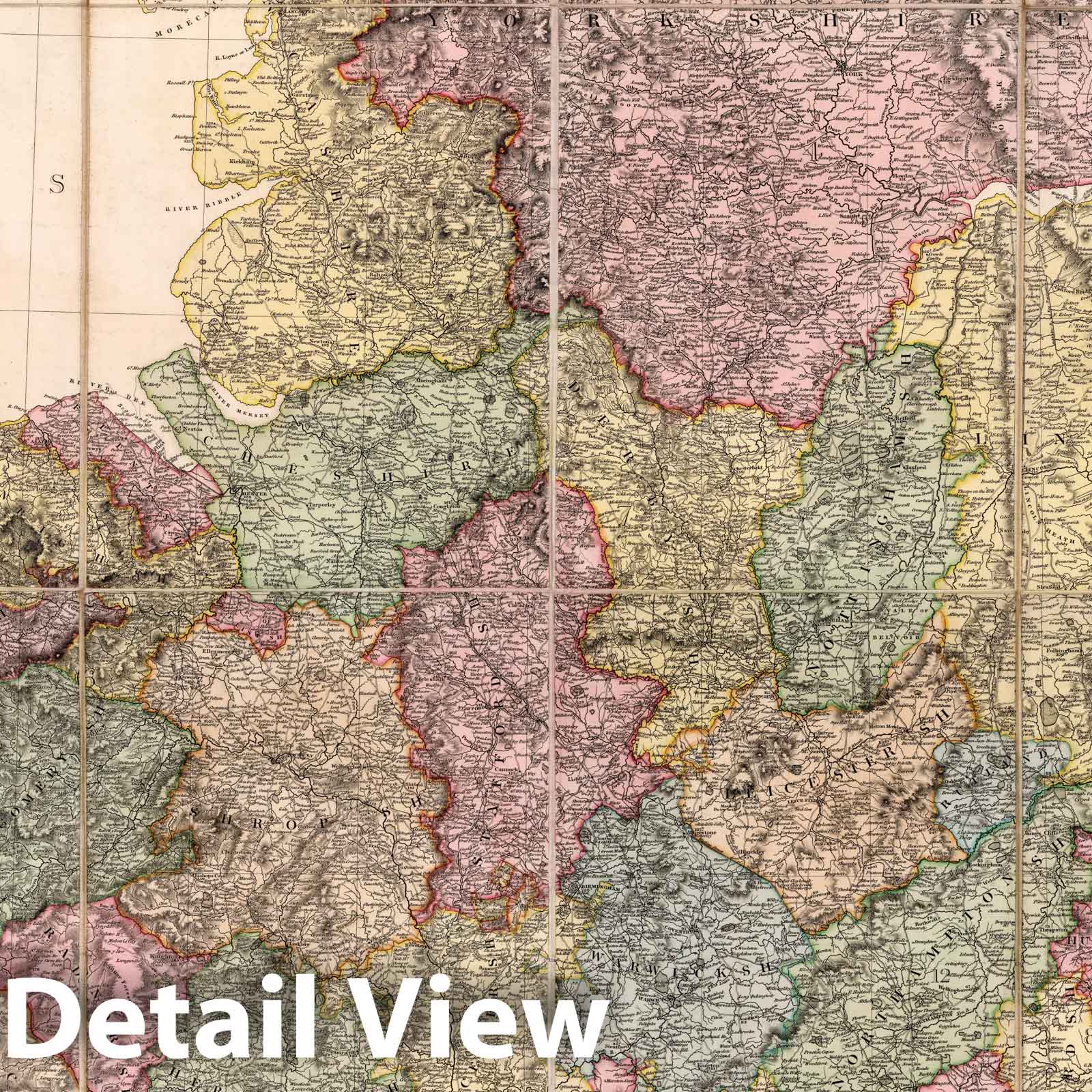 England and Wales - Road Map, 1820 - Historical Map Print