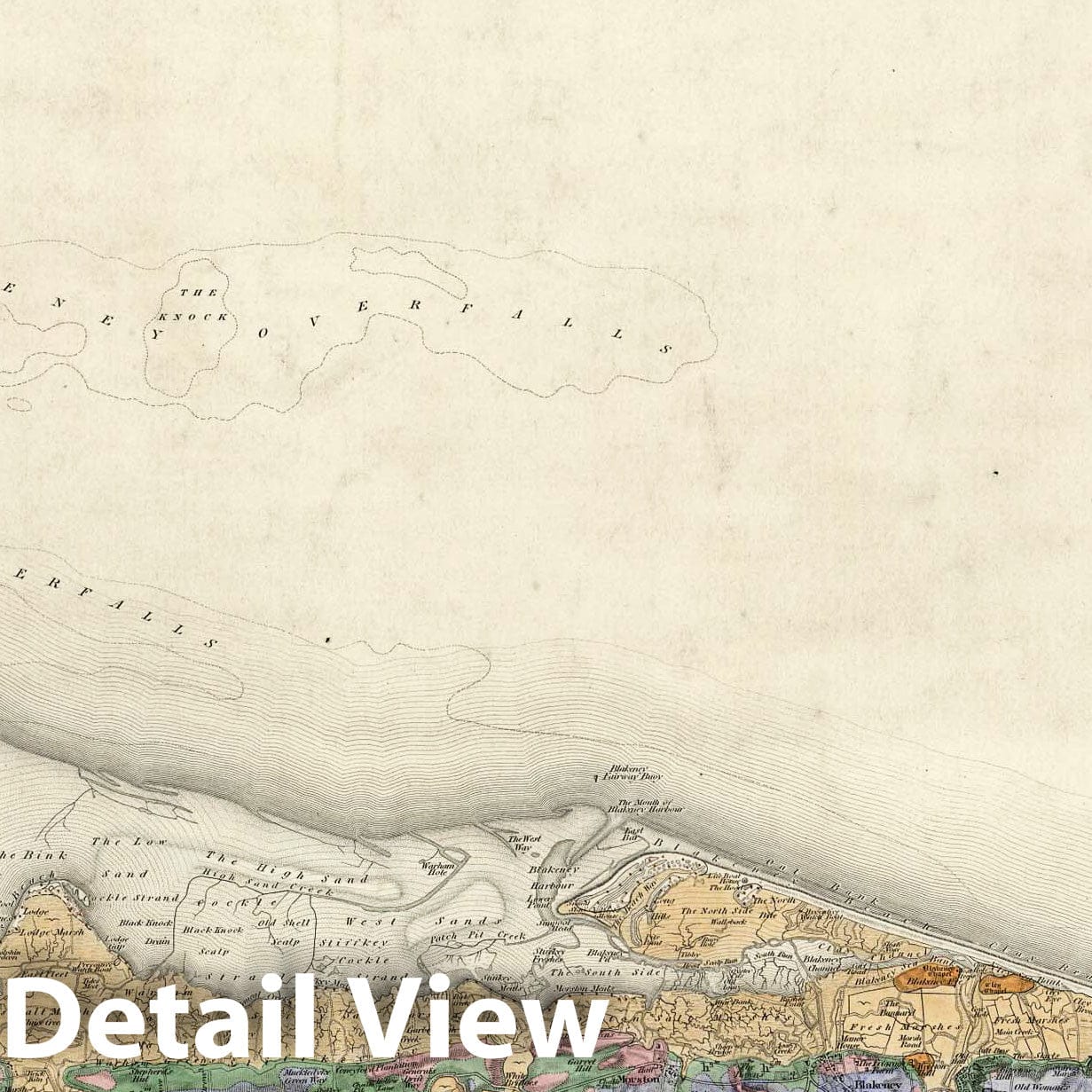 Wells and Sea, Cromer, England - Geological Map, 1883