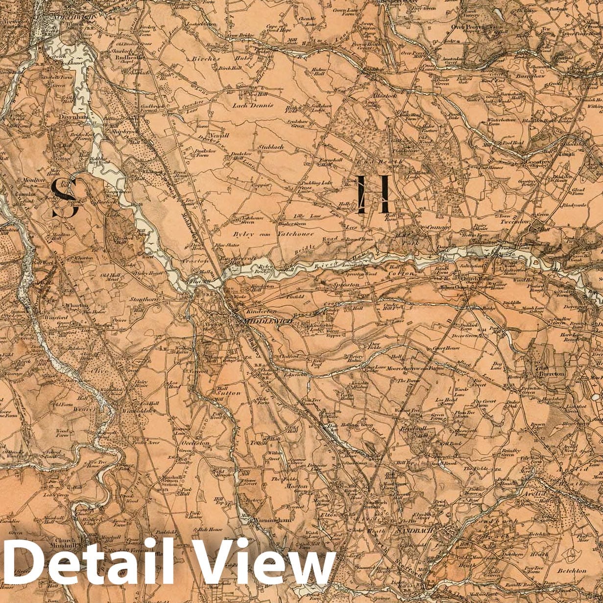 Northwich, SE Quad, England - Geological Map, 1889 - Ordnance Survey