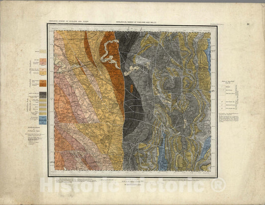 Historic Map : Geologic Atlas Map, 81. Buxton, NW Quad. 1887 - Vintage Wall Art