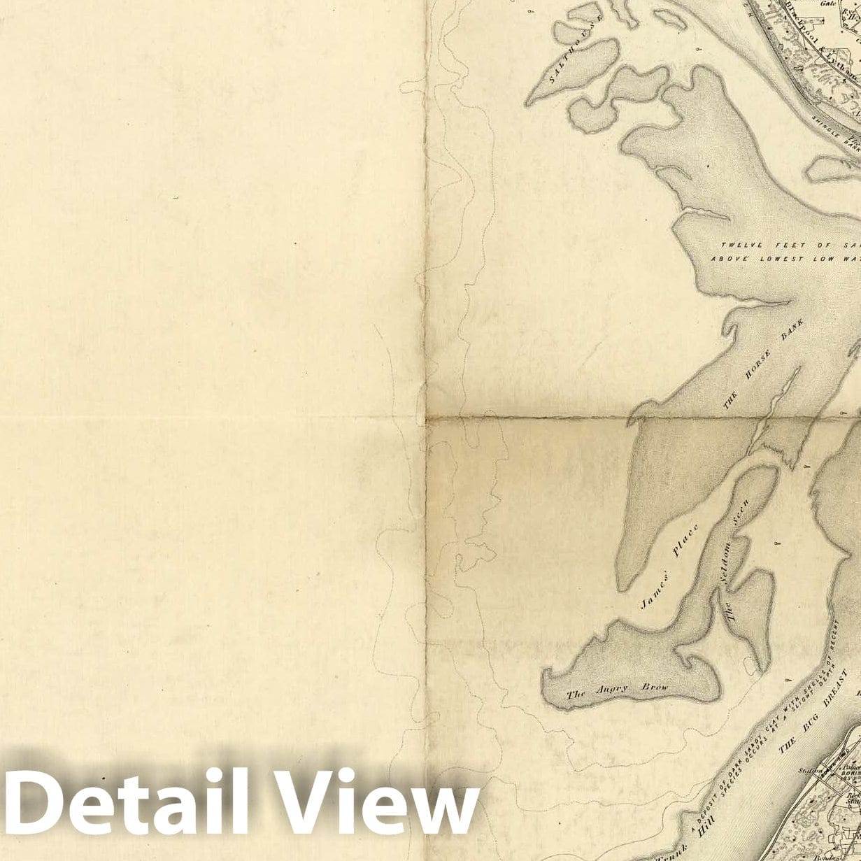 Lytham, Southport, England - Geological Map, 1874