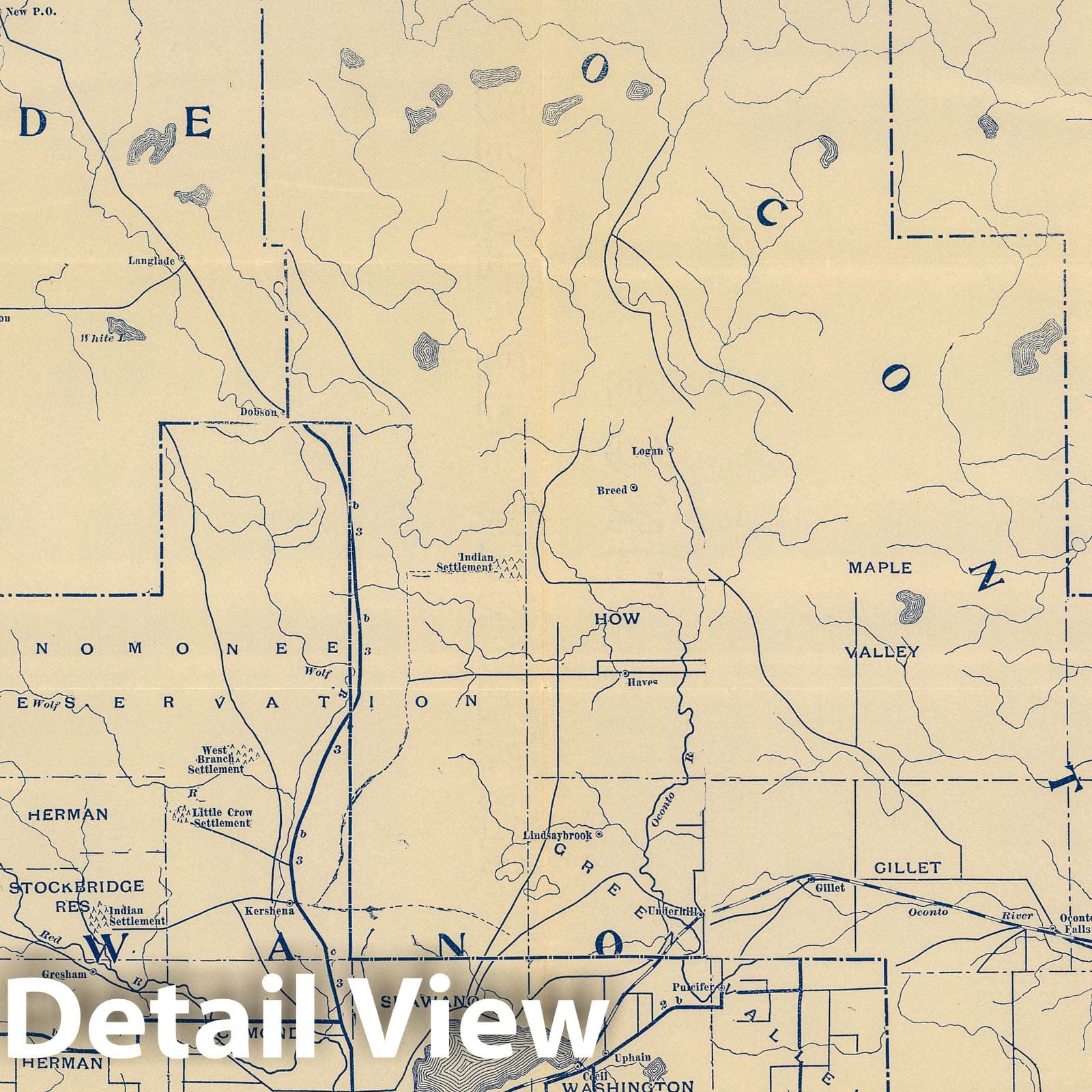 Wisconsin Bicycle Road Map 1897 - Historical Map Print