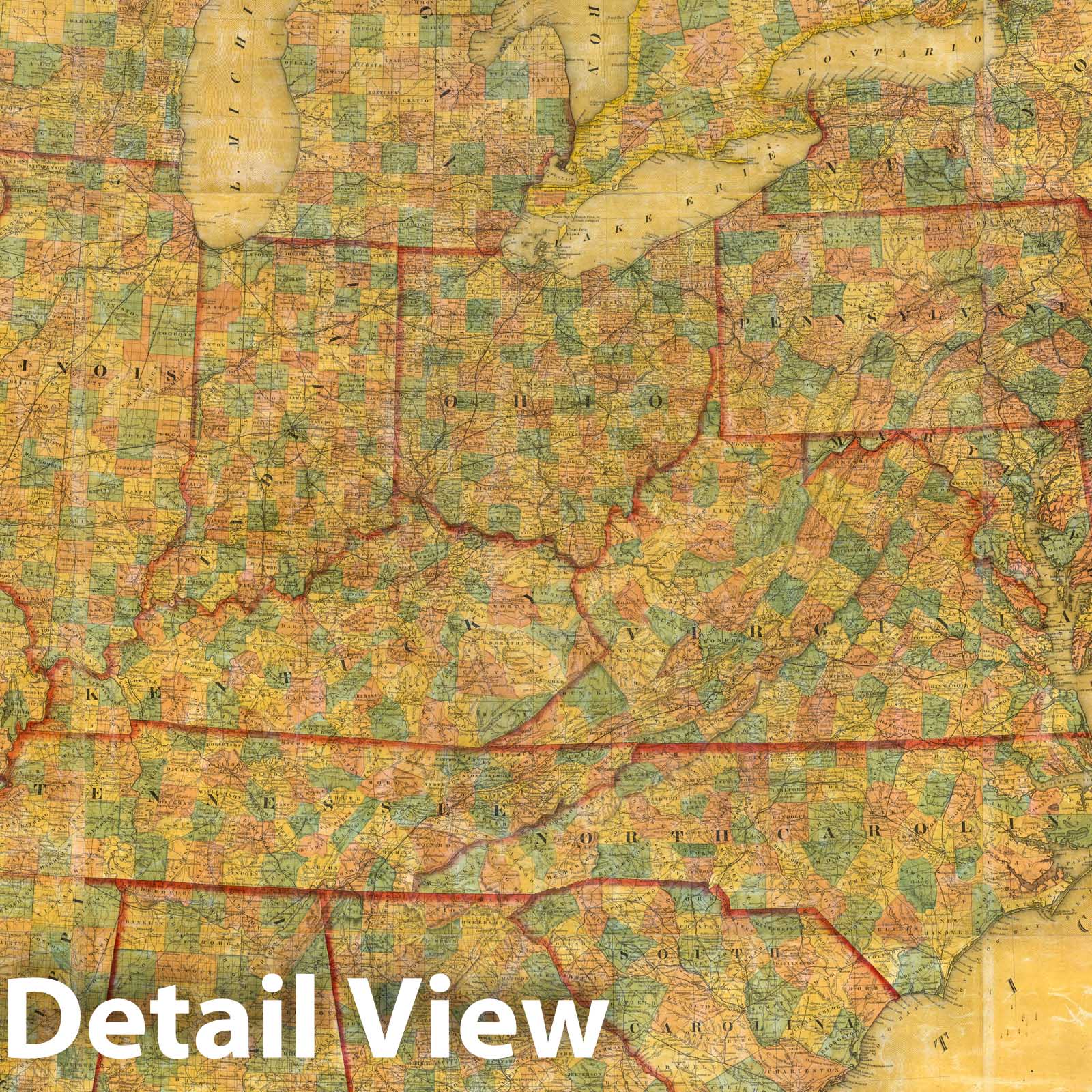 United States, Canada, and Texas - Railroad Map, 1854 - Historical Map Print