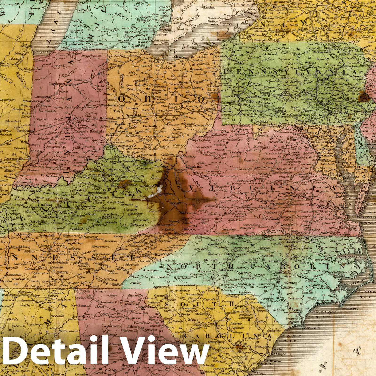 United States - Railroad Map, 1839 - Historical Map Print