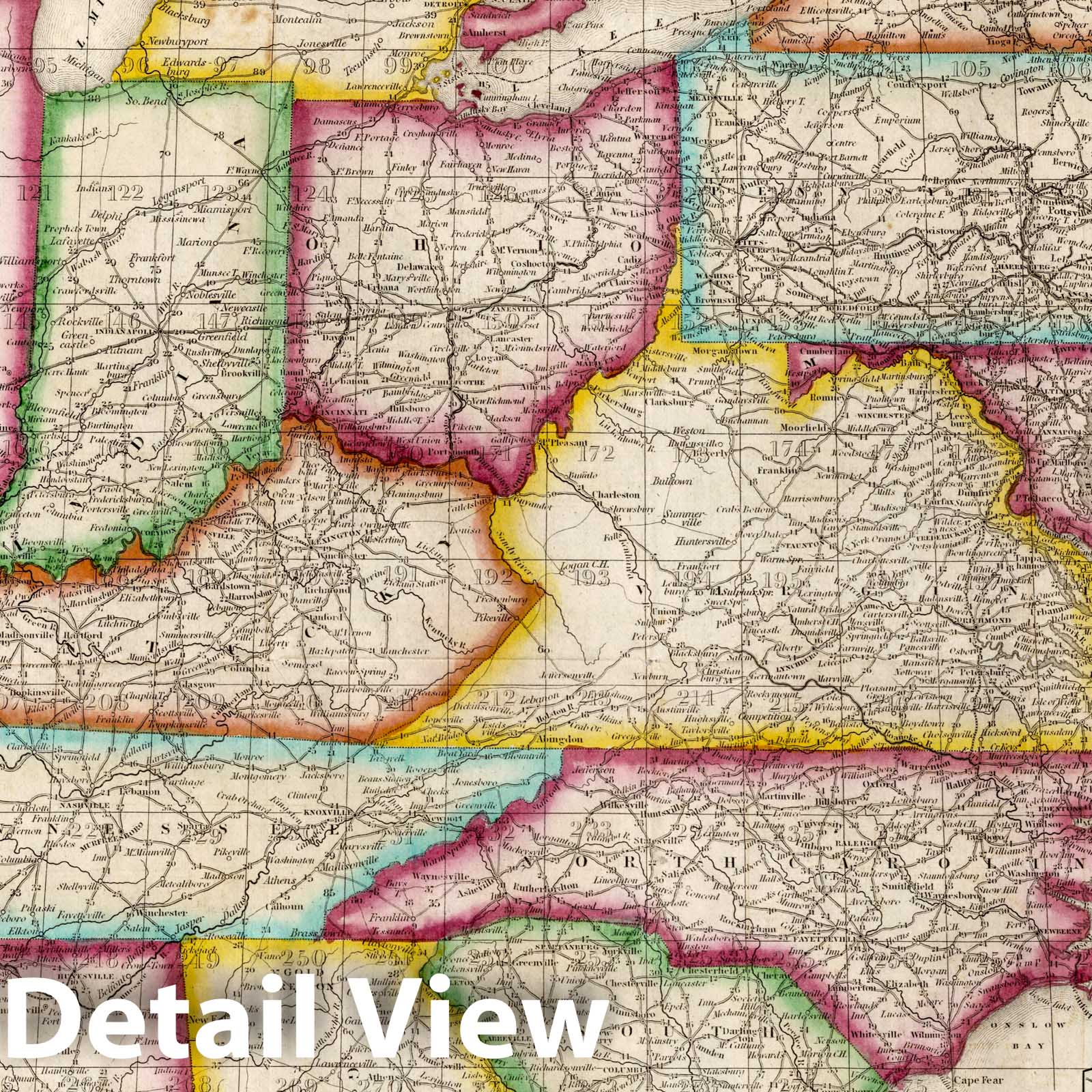 United States - Railroad Map, 1839 - Historical Map Print
