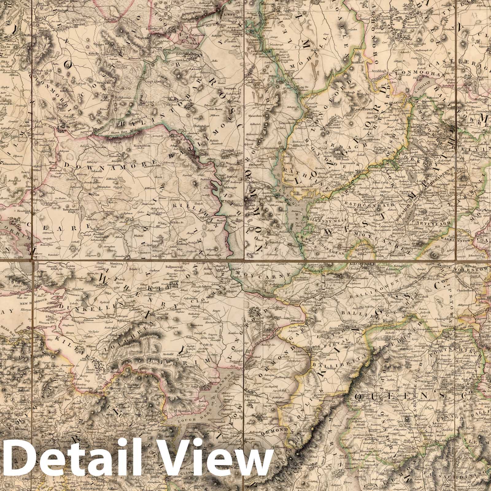 Ireland 1811 Historical Map Print