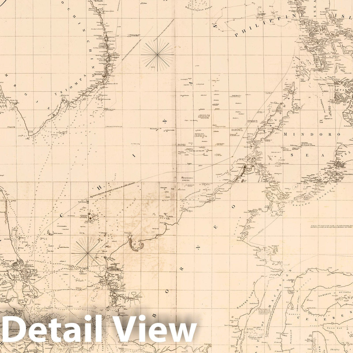 East India Islands and Passages - Nautical Chart, 1812
