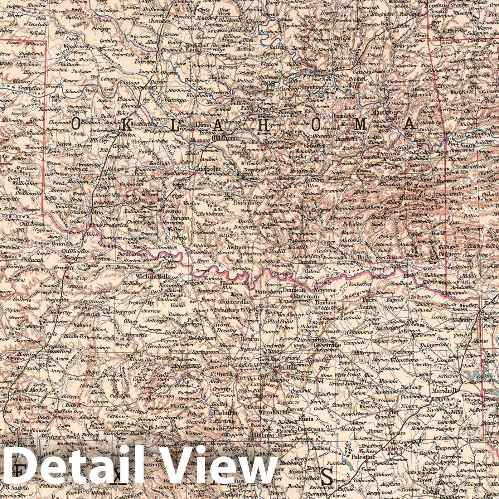 United States, Southern, 1925 - Stieler's Atlas of Modern Geography