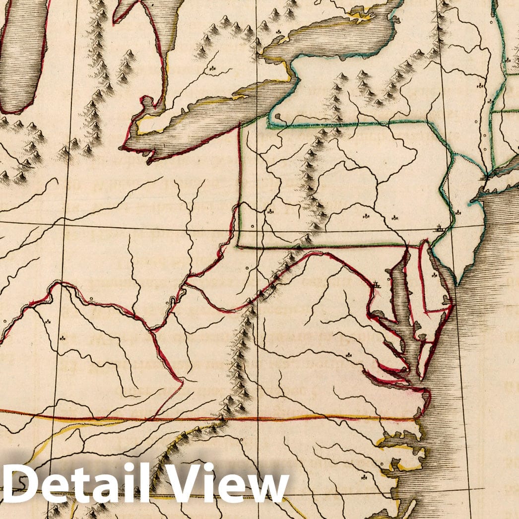United States of America 1815 - Historical Map Print