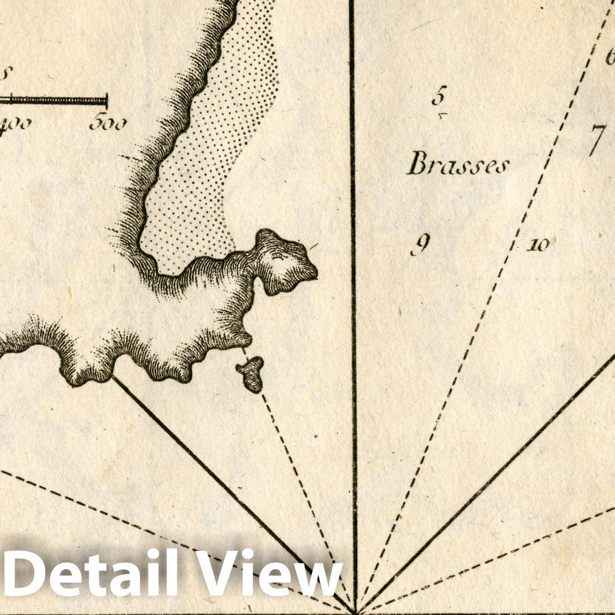 Mandry, Calory - Nautical Chart, 1764 - Historical Map Print