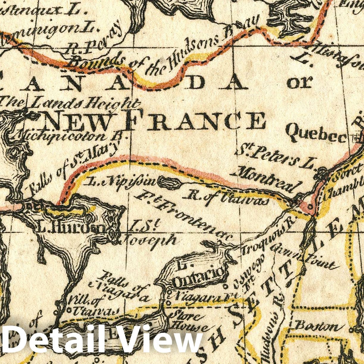 Canada, 1758 - Historical Map Print