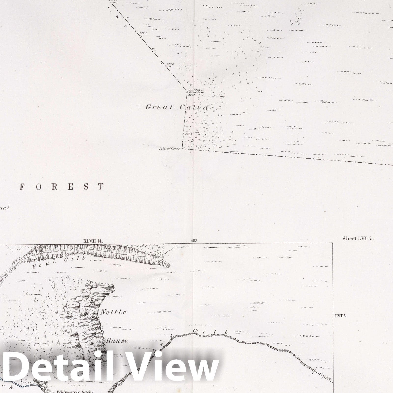 Ireby and Uldale Parishes, Cumberland County, England - Property Map, 1865