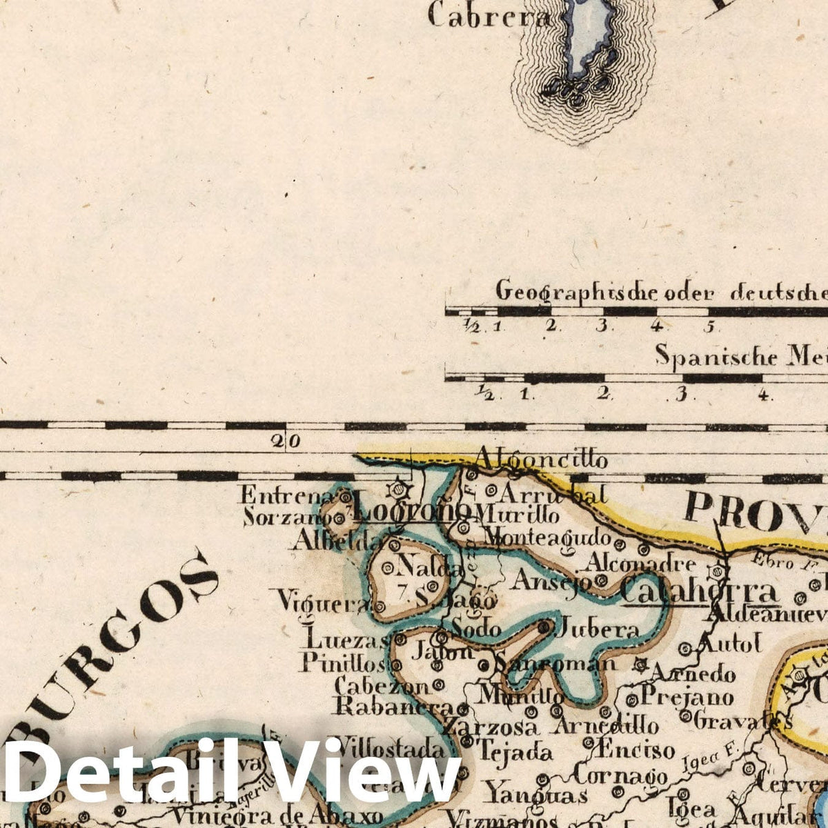 Spanien: Mallorca and Zoria 1825 Historical Map Print