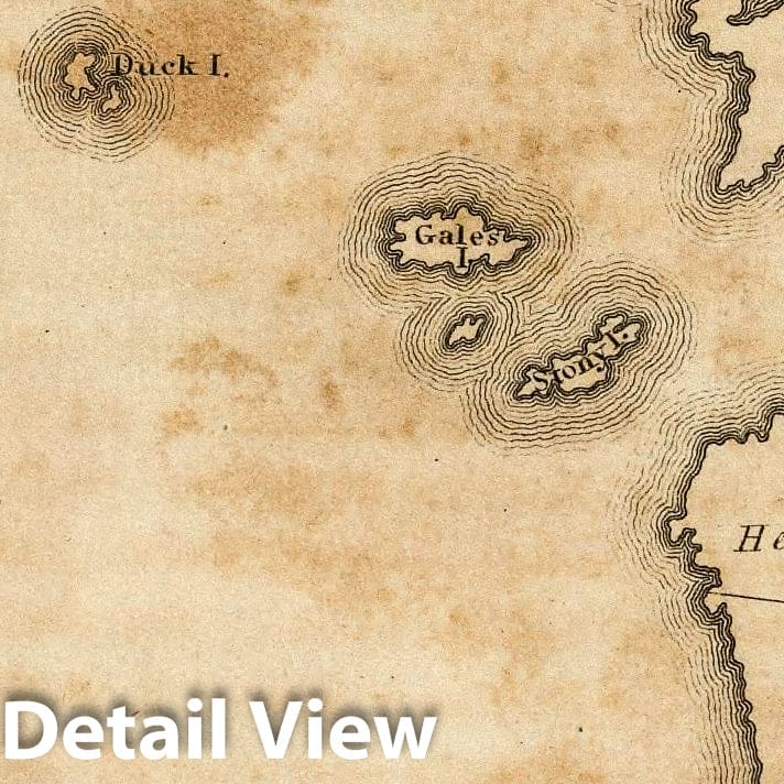 Historic Map : East End of Lake Ontario., 1815, Vintage Wall Decor