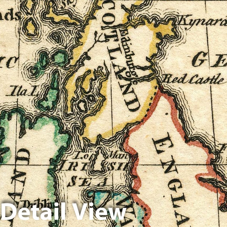Great Britain and Ireland, 1758 - Historical Map Print