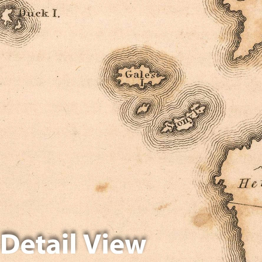 East End of Lake Ontario - Road Map, 1813 - Historical Map Print