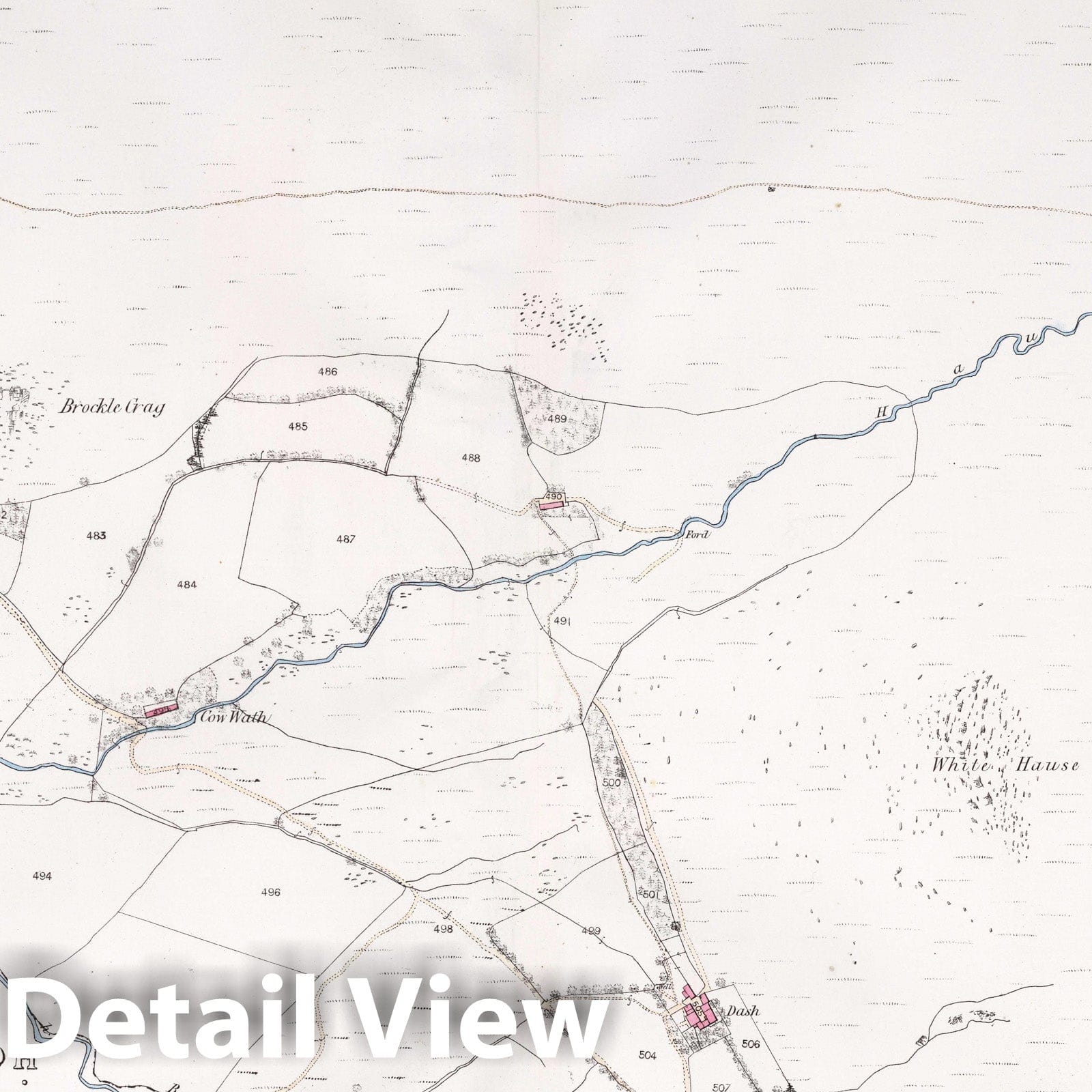Uldale Parish, Cumberland County, England - Property Map, 1865