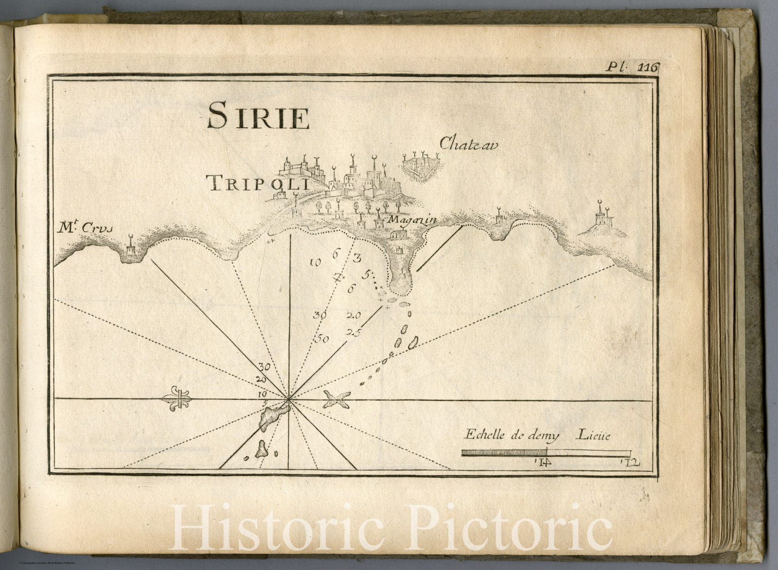 Tripoli, Lebanon - Nautical Chart, 1764 - Historical Map Print