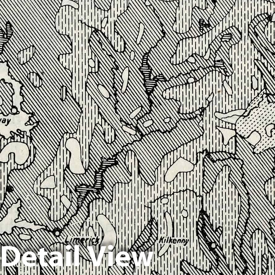 World War II: Ireland Population Density, 1940 - Historical Map Print