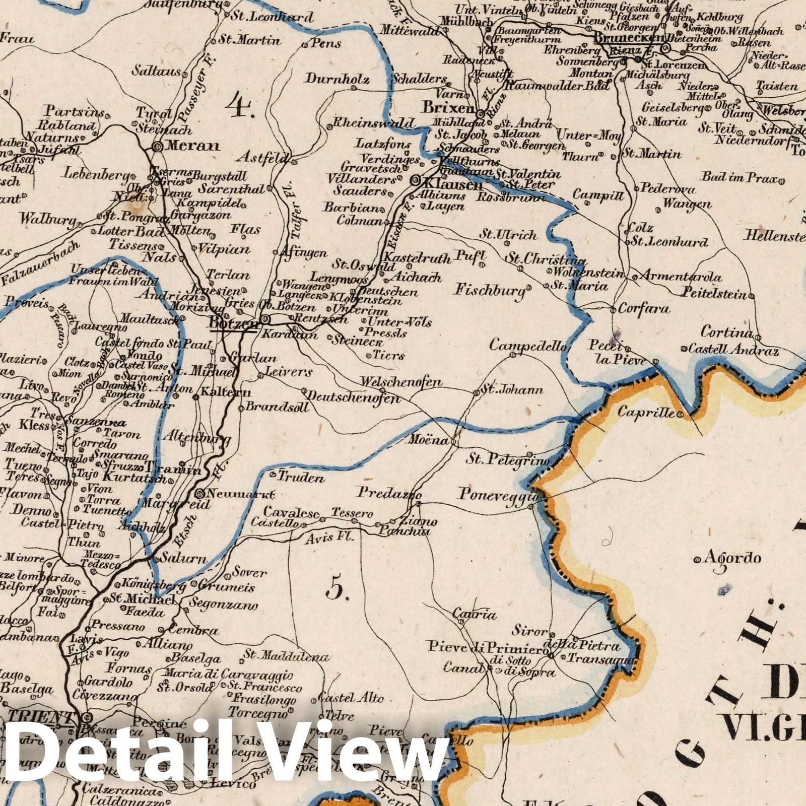 Austria, Tyrol, 1828 - Historical Map Print